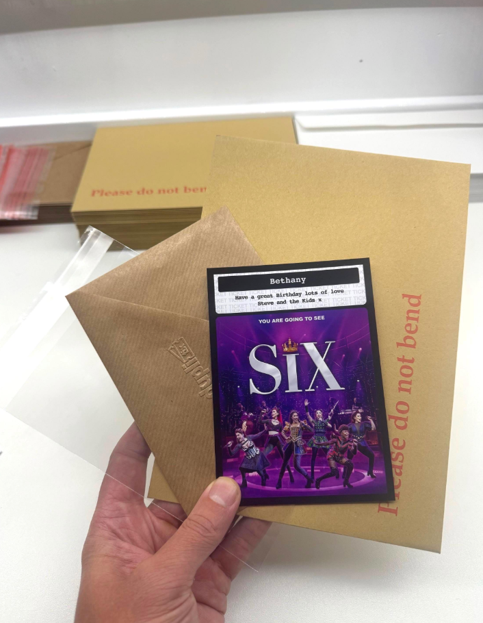 A6 Event Gift Ticket