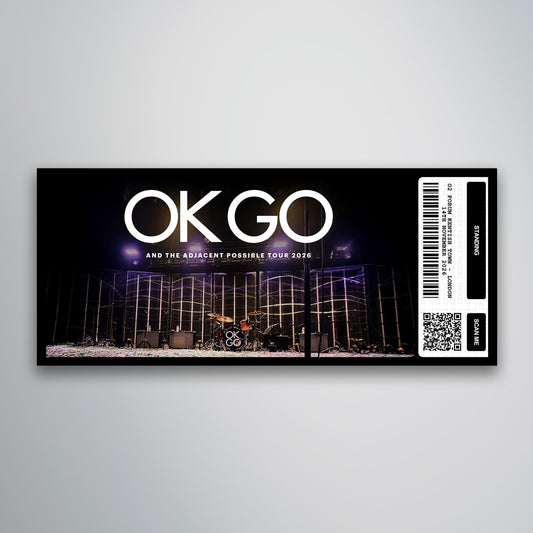OKGO - And the Adjacent Possible Tour - Souvenir Gift Ticket