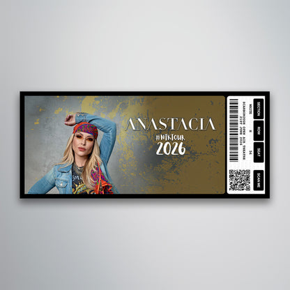 Anastacia - #NTK Tour - Souvenir Gift Ticket
