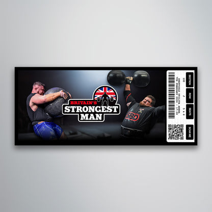 Britains Strongest Man - Souvenir Gift Ticket