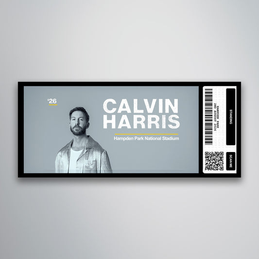 Calvin Harris - Hampden Park - Souvenir Gift Ticket