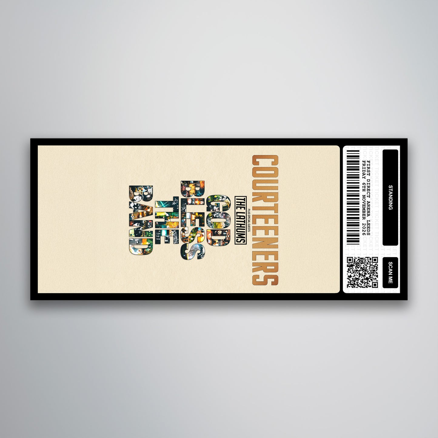 Courteeners  - God Bless the Band Tour - Souvenir Gift Ticket