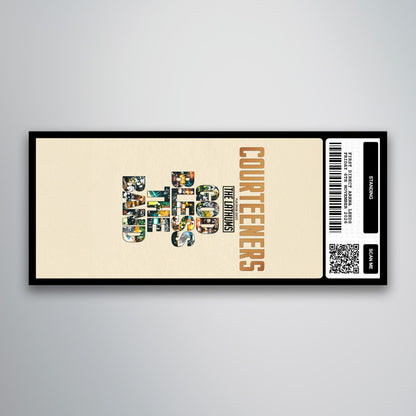 Courteeners  - God Bless the Band Tour - Souvenir Gift Ticket