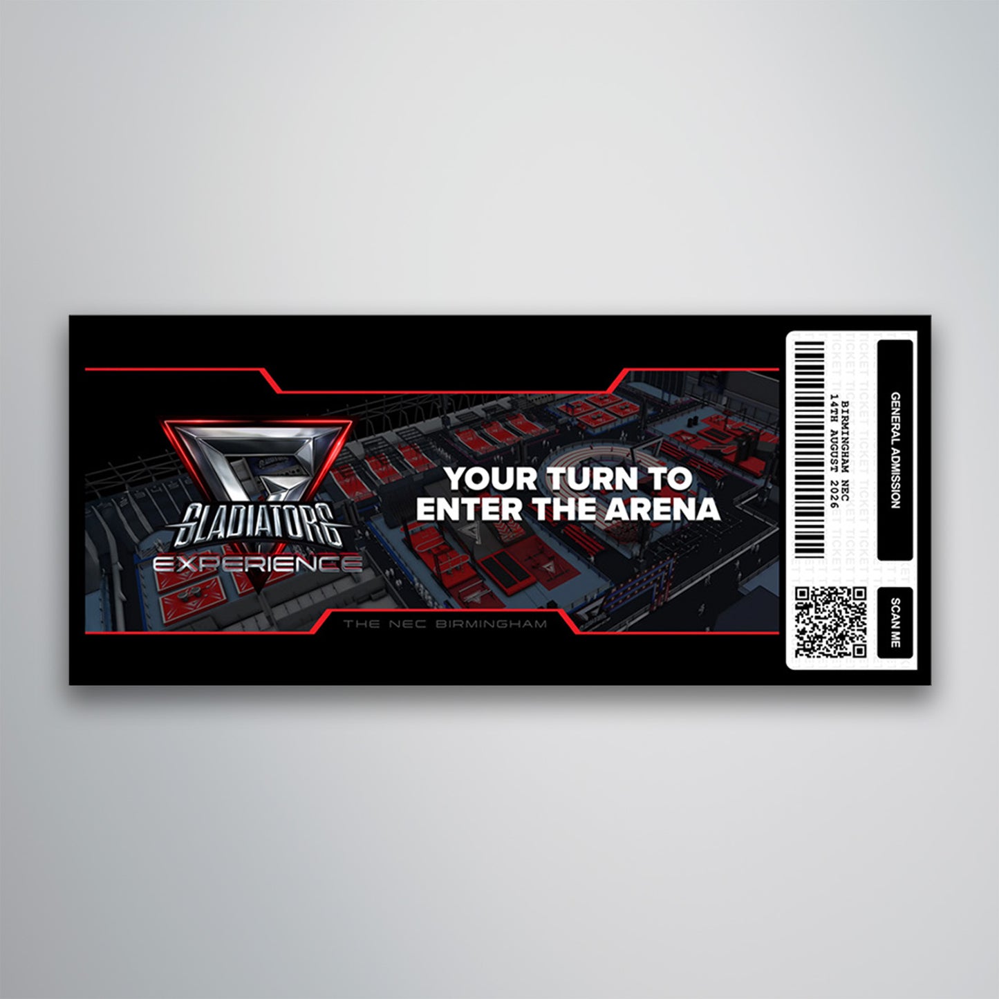 Gladiators The Experience - Souvenir Gift Ticket