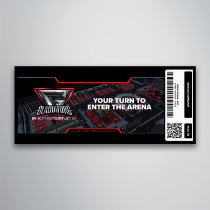 Gladiators The Experience - Souvenir Gift Ticket