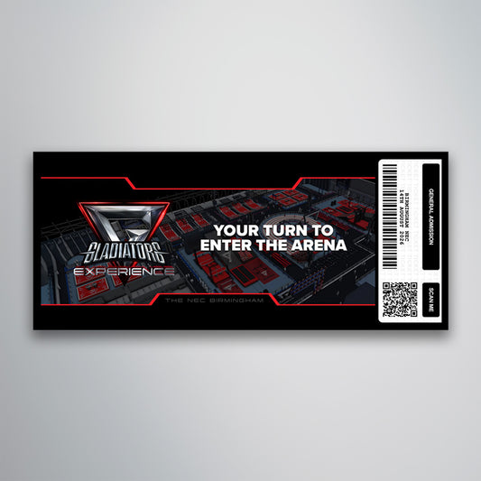 Gladiators The Experience - Souvenir Gift Ticket
