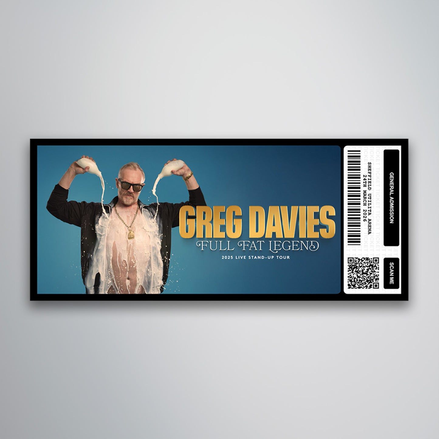 Greg Davies - Full Fat Legend Tour - Souvenir Ticket