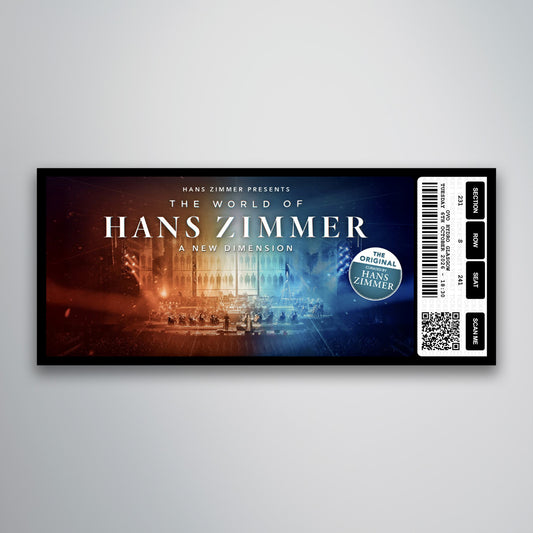 Hans Zimmer - A New Dimension - Souvenir Gift Ticket