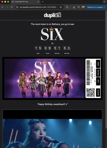 Event Reveal Webpage