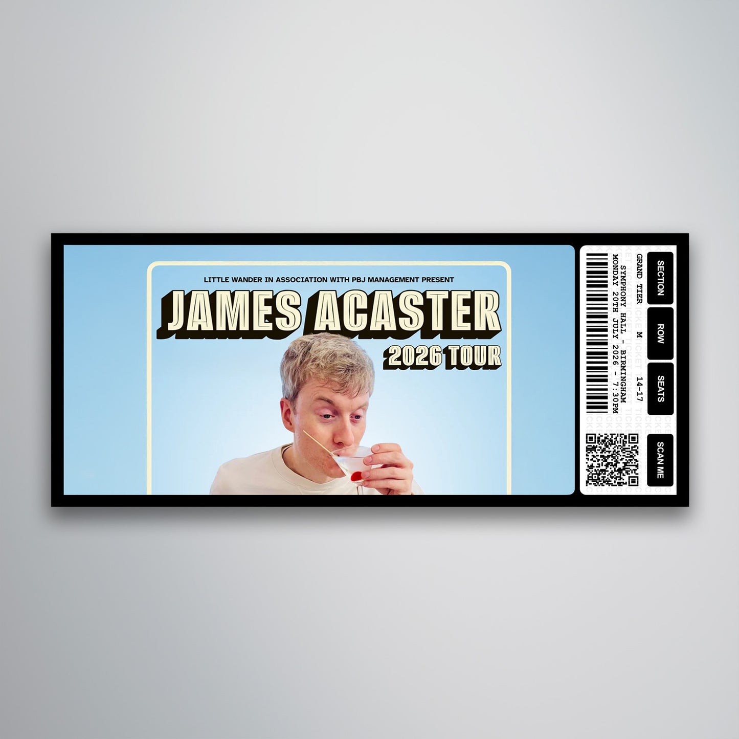 James Acaster - Souvenir Gift Ticket