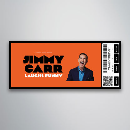 JImmy Carr - Funny Laughs Tour - Souvenir Gift Ticket