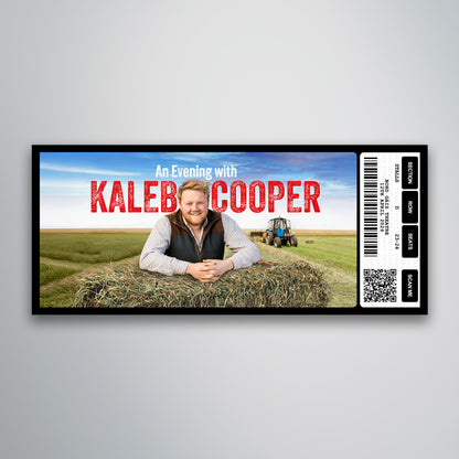 Kaleb Cooper (An Evening With) - Souvenir Gift Ticket