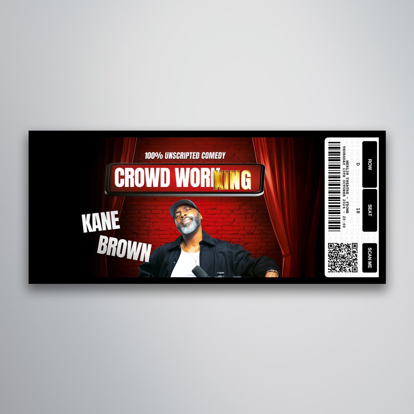 Kane Brown - Crowd Working - Souvenir Gift Ticket