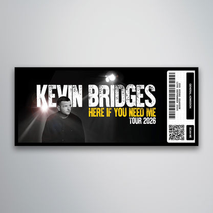 Kevin Bridges - Here if You Need Me Tour - Souvenir Ticket