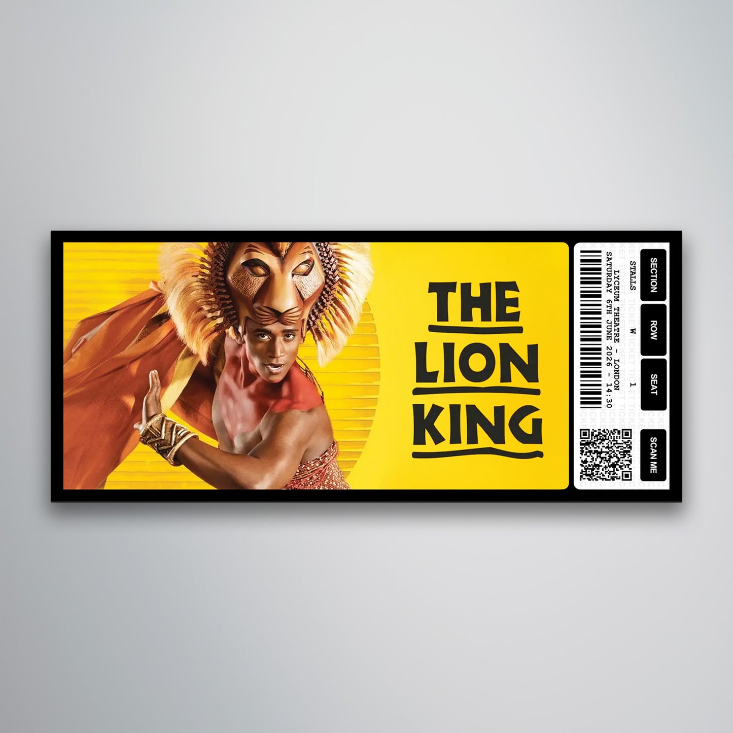 The Lion King - Souvenir Gift Ticket