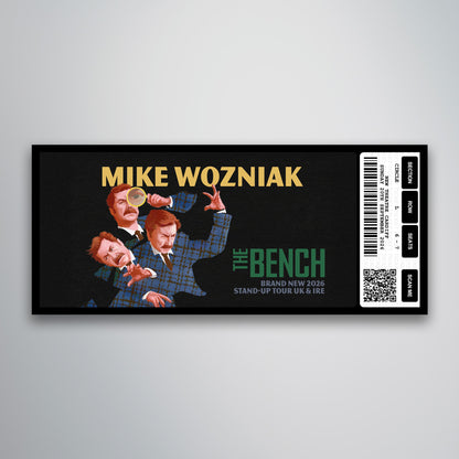Mike Wozniak - The Bench - Souvenir Gift Ticket