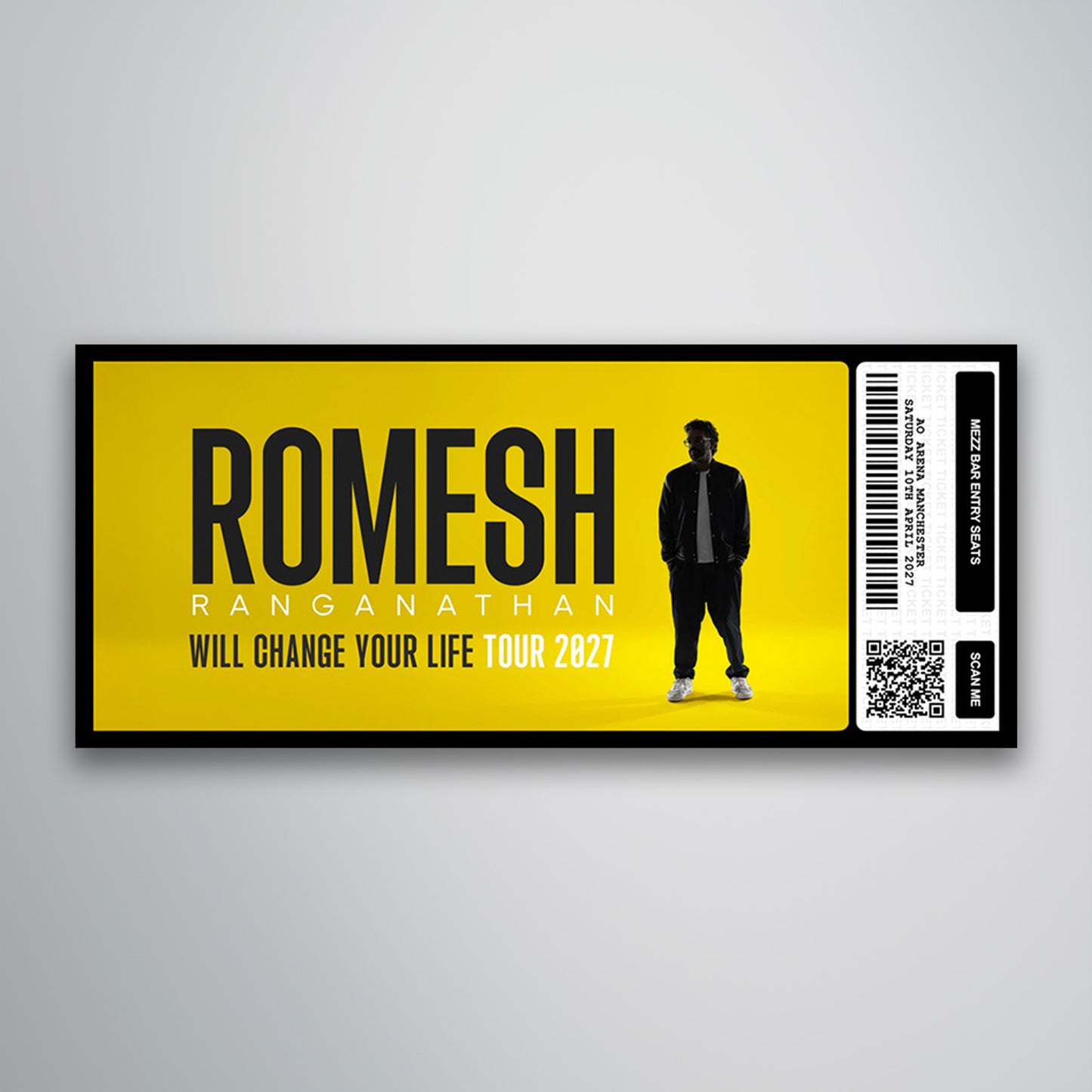 Romesh Ranganathan - Will Change Your Life Tour - Souvenir Ticket