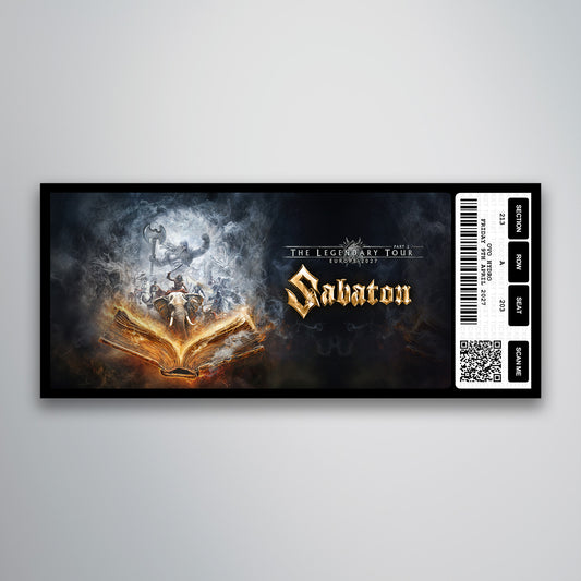 Sabaton - Souvenir Gift Ticket