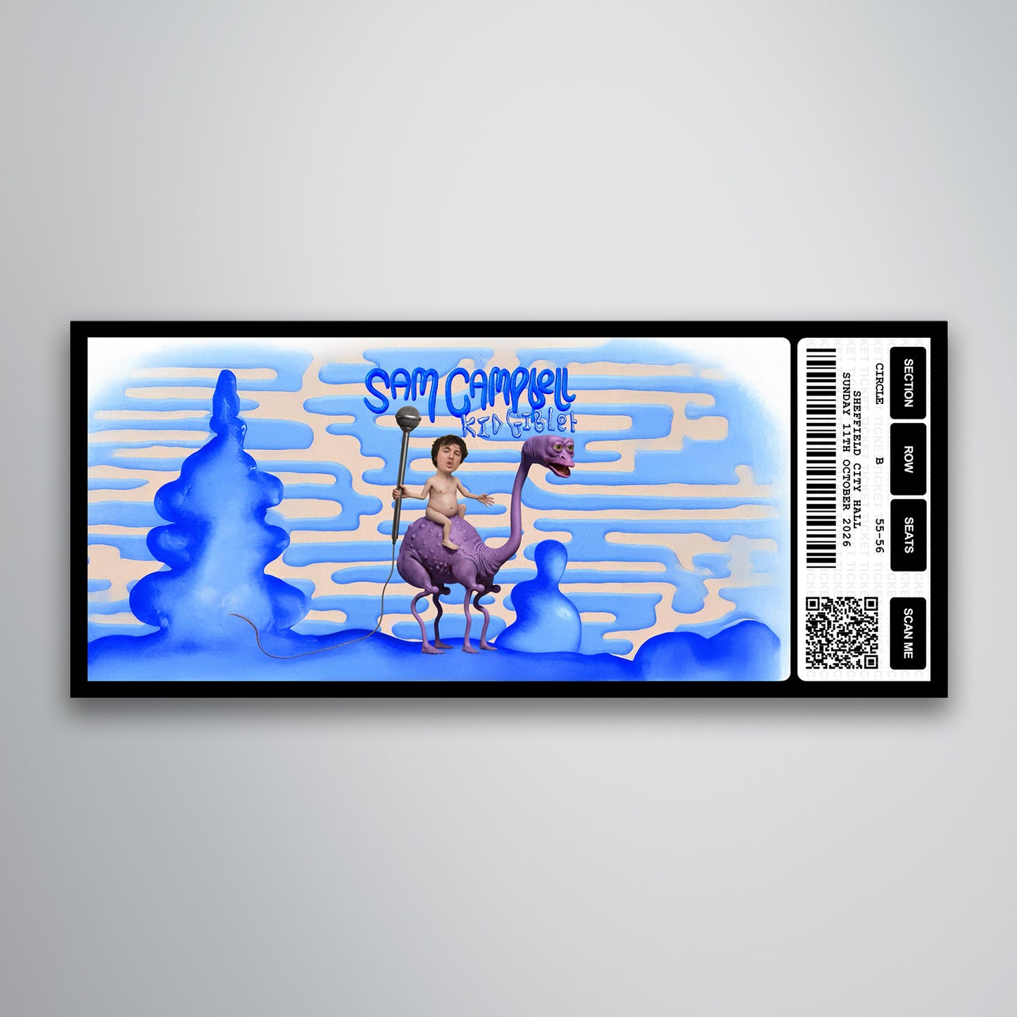 Sam Campbell - Kid Giblet - Souvenir Gift Ticket